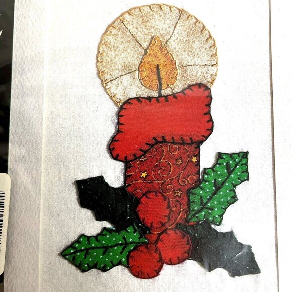 VTG NMI NEEDLEMAGIC Inc. Iron-On Appliqué Card By Numbers, Candle #1196, NIP - Picture 5 of 14